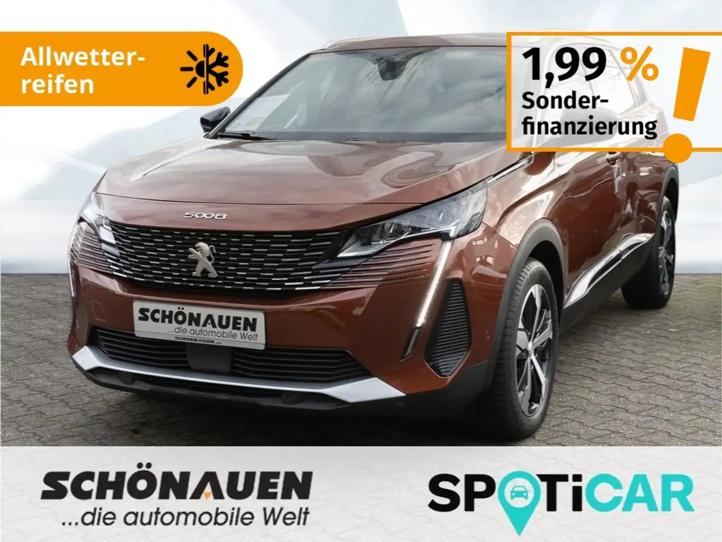 Peugeot 5008 Allure Pack PT130 EAT8 +ALLW+SHZ+RFK+NAVI++ Brun - 1