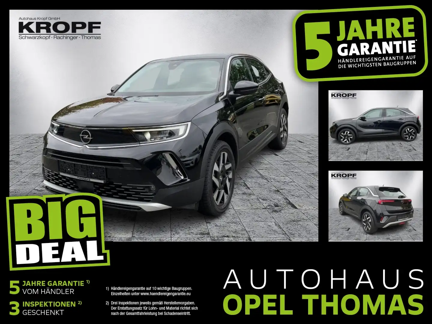 Opel Mokka-E Mokka e Elegance LED+Fernlichtass.+Kam.+KlimaA Schwarz - 1