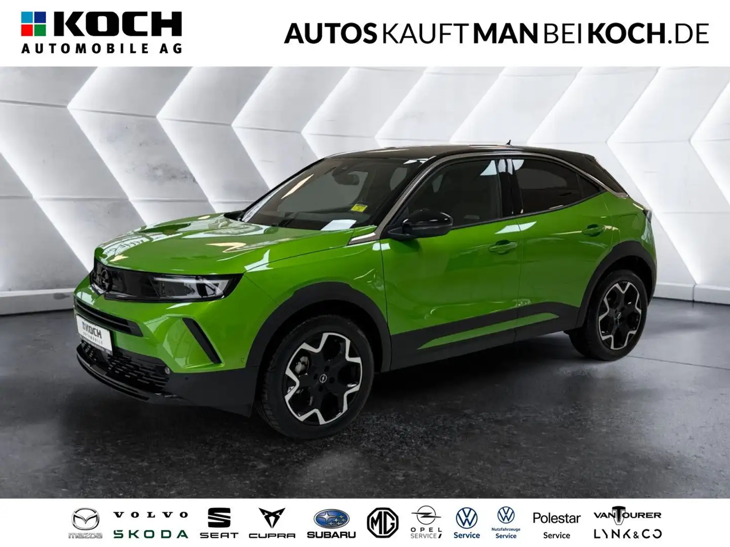 Opel Mokka 1.2 Turbo Ultimate LED R-KAM SHZ PDC LHZ ACC Groen - 1