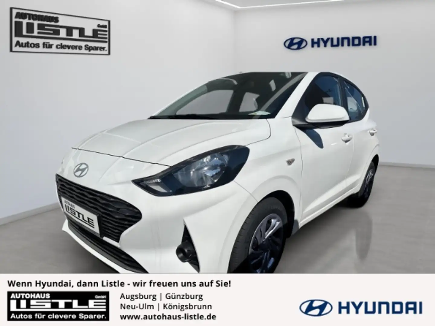Hyundai i10 FL (MY25) 1.0 Select Navi Kamera Einparkhilfe u.v. Weiß - 1