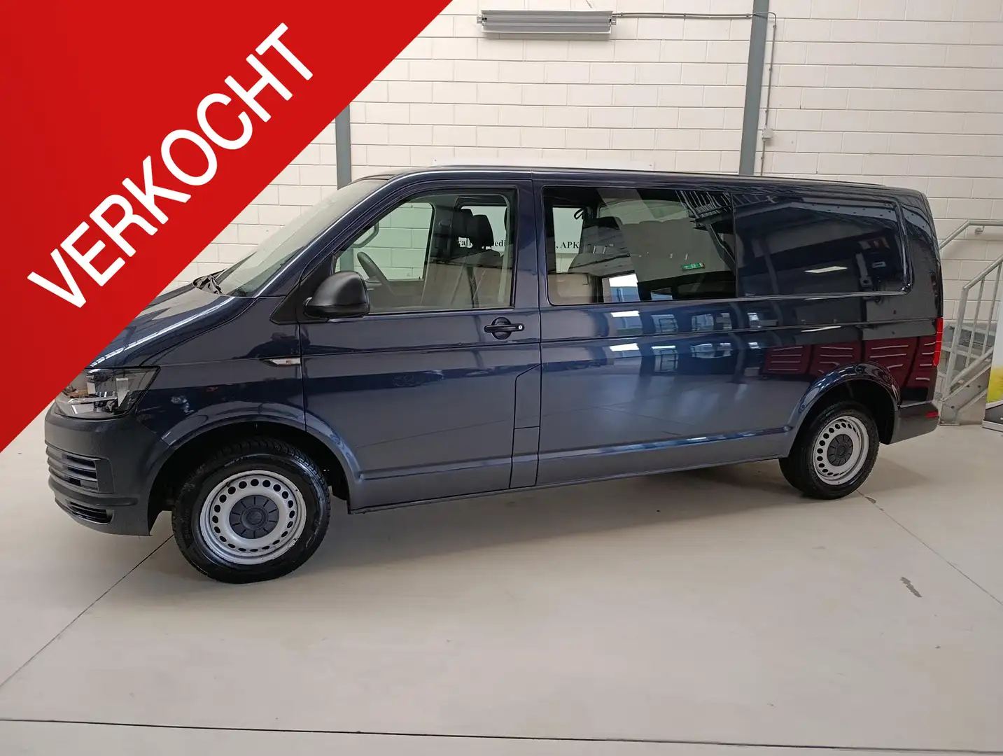 Volkswagen T6 Transporter 2.0 TDI L2H1 DC 4Motion Comfortline Plus Dubbele C Bleu - 1