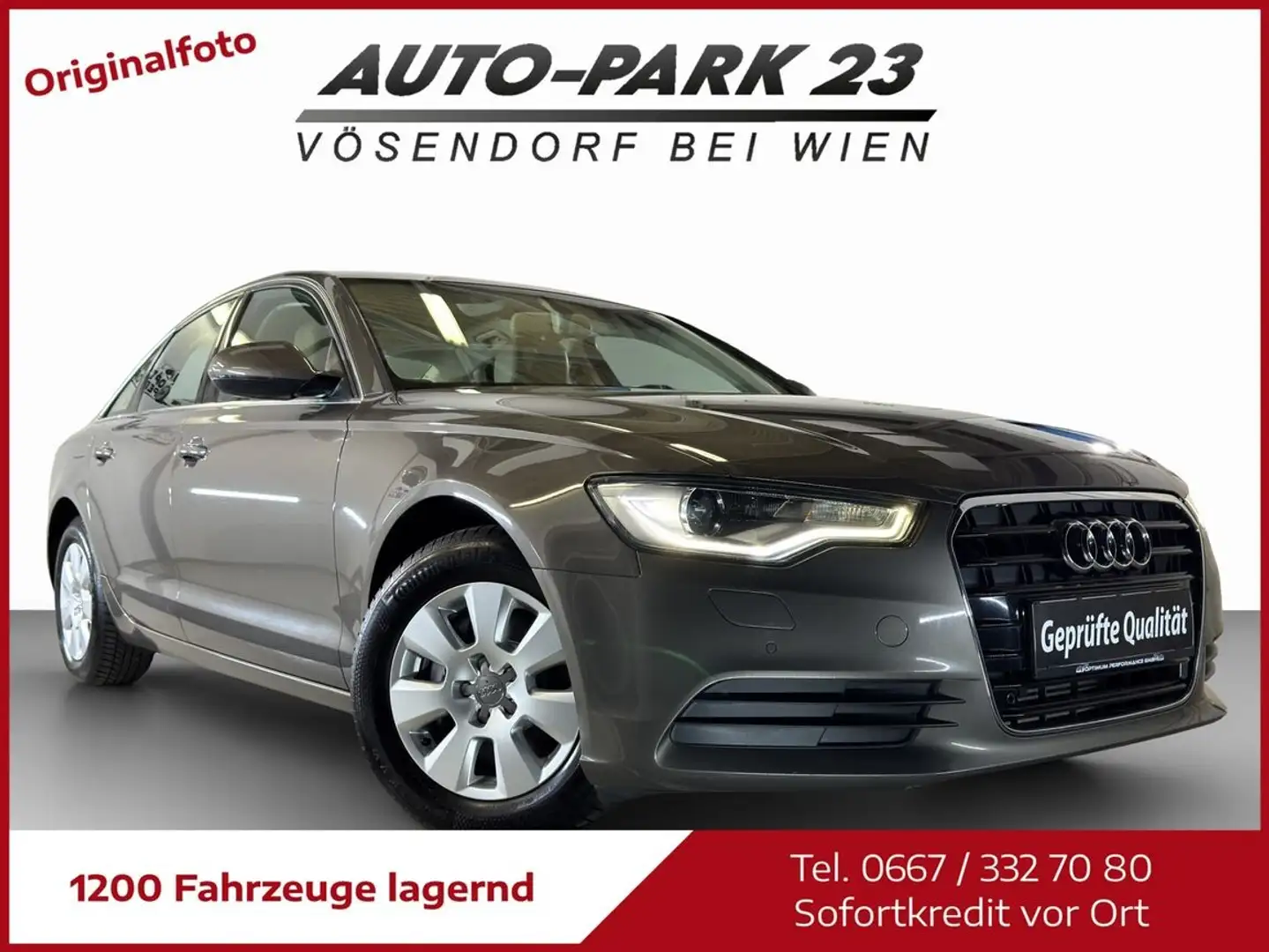 Audi A6 2,0 TFSI**NAVI*LEDER*MIT GARANTIE*WIE NEU*MOD2013 Grau - 1