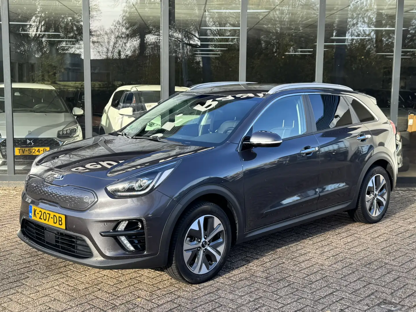 Kia e-Niro ExecutiveLine 64 kWh*100%SOH*Fase-3*14793 netto* Gris - 2