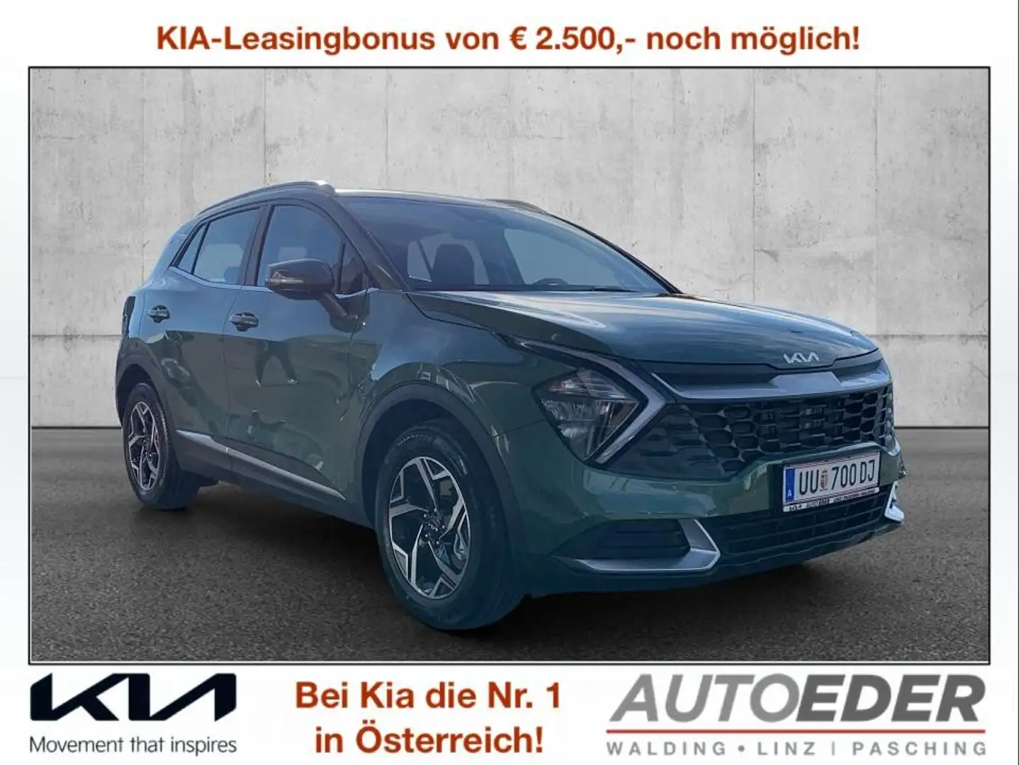 Kia Sportage 1,6 TGDI 48V Silber DCT Grün - 1