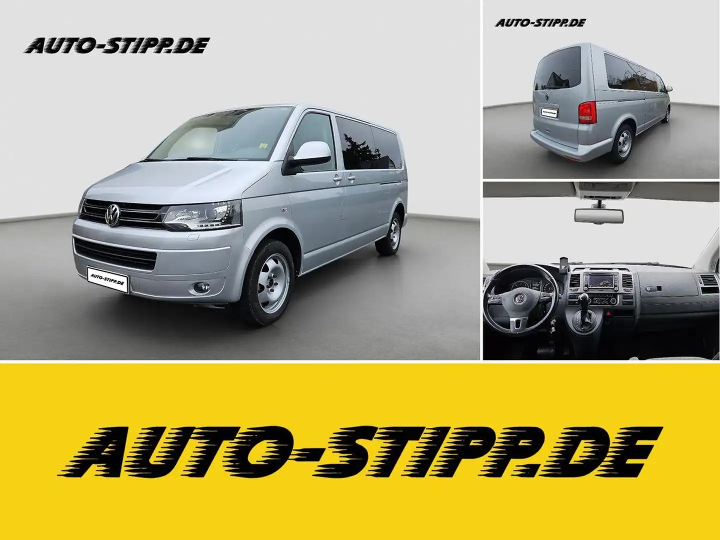 Volkswagen T5 Caravelle 2.0 TDI Comfortline lang STANDH XEN Argent - 1