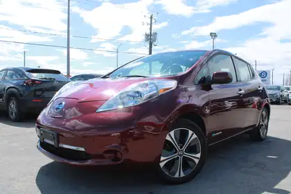 Red 2016 Nissan LEAF SV Hatchback Front-Wheel Drive Automatic