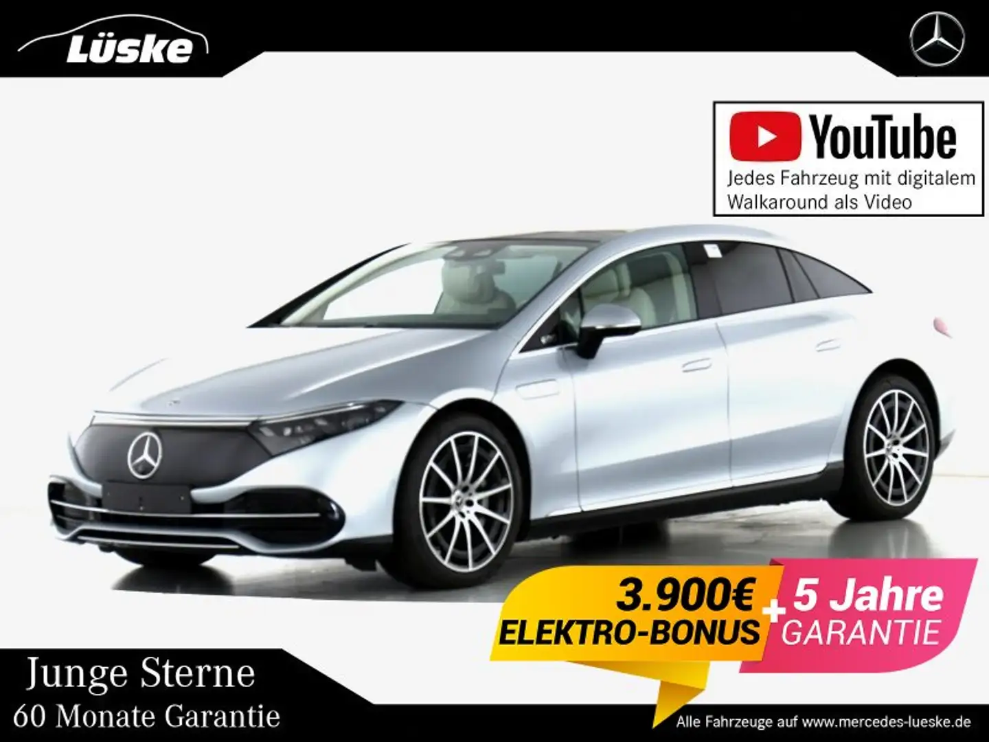 Mercedes-Benz EQS EQS 450+ AMG Räder macchiato Sitzklima Pano 360° Silber - 1
