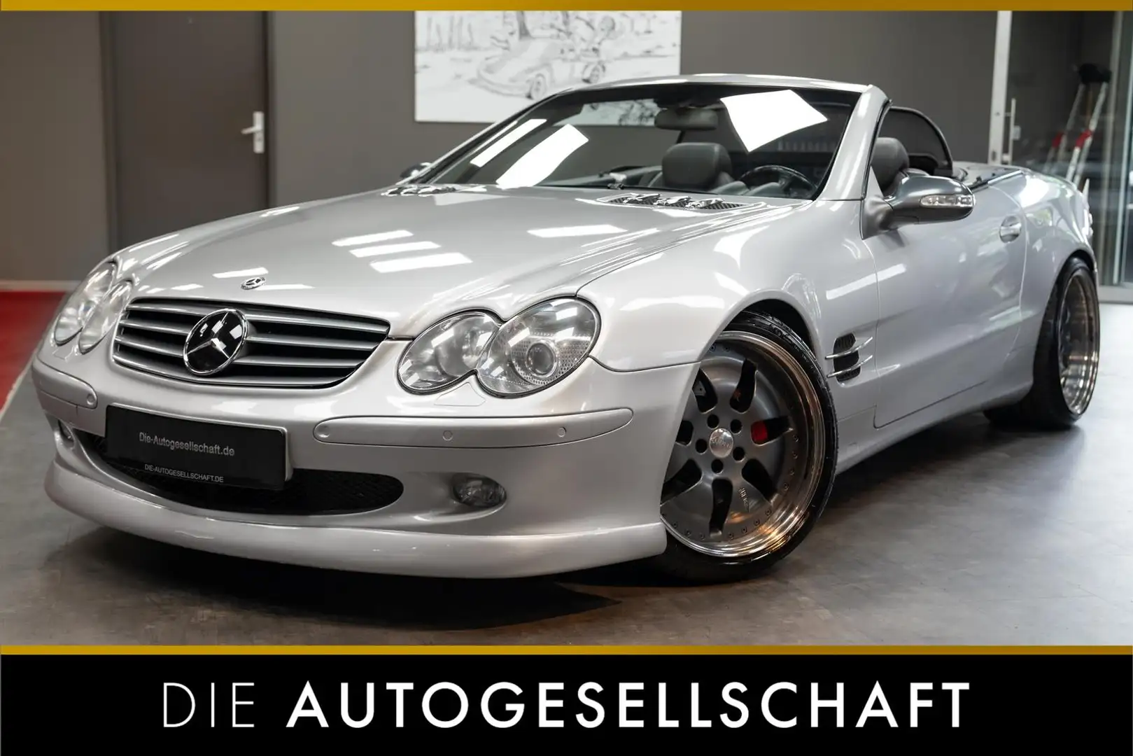Mercedes-Benz SL 500 5.0 V8*XENON*BOSE*NAVI*LEDER*SHZ*DE-FZG* Zilver - 1