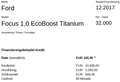 Ford Focus 1,0 EcoBoost Titanium Grau - thumbnail 17