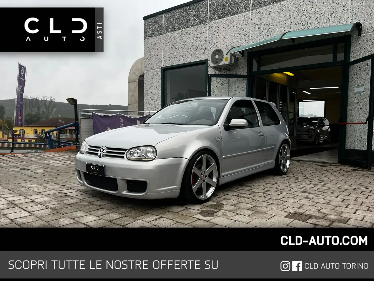 Volkswagen Golf GTI 1.8cc TURBO 20v kit R32 19'' clima UNICO PROP. Argento - 1