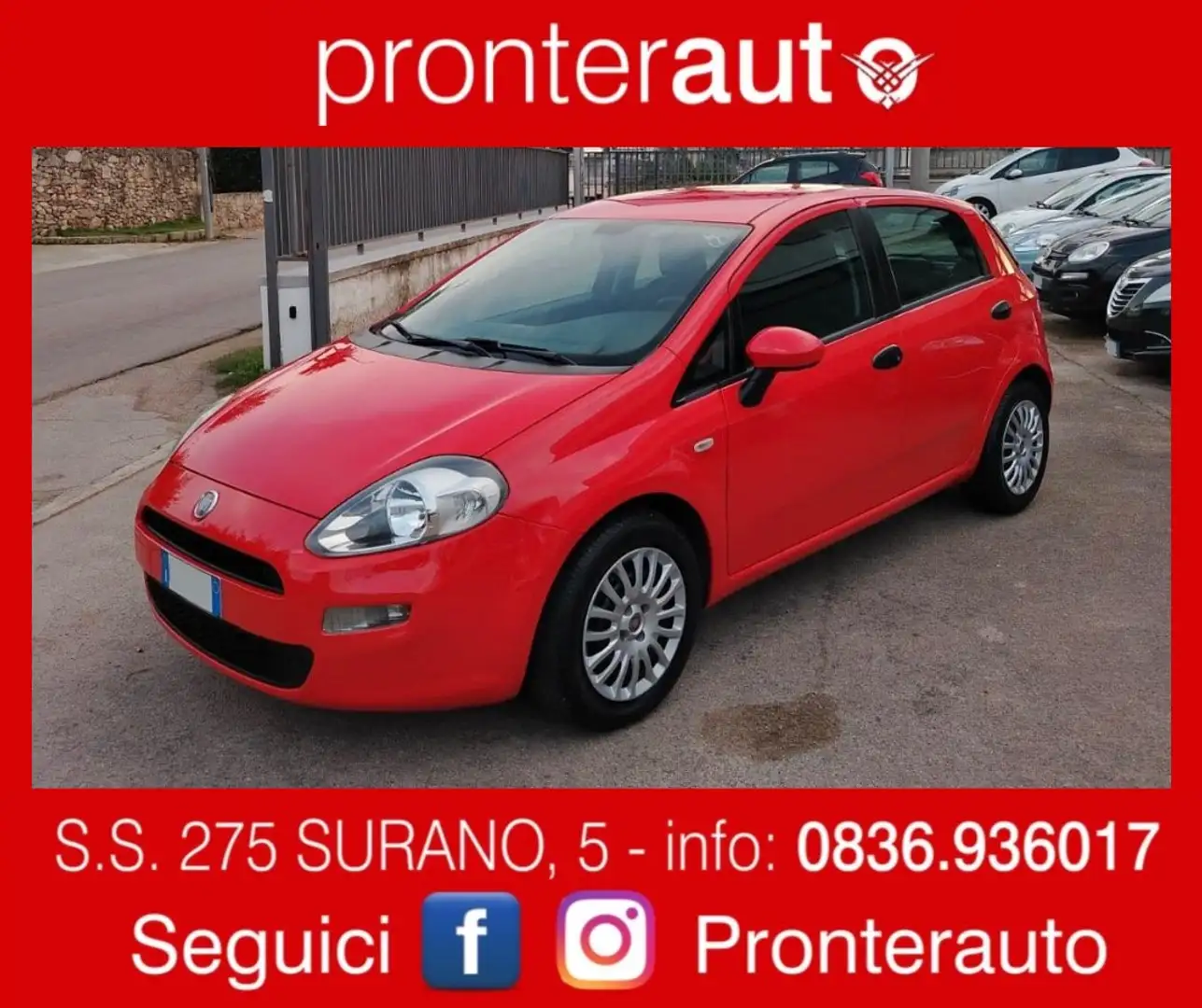 Fiat Punto Easy 1.3 Mjt 75cv 5p Rosso - 1