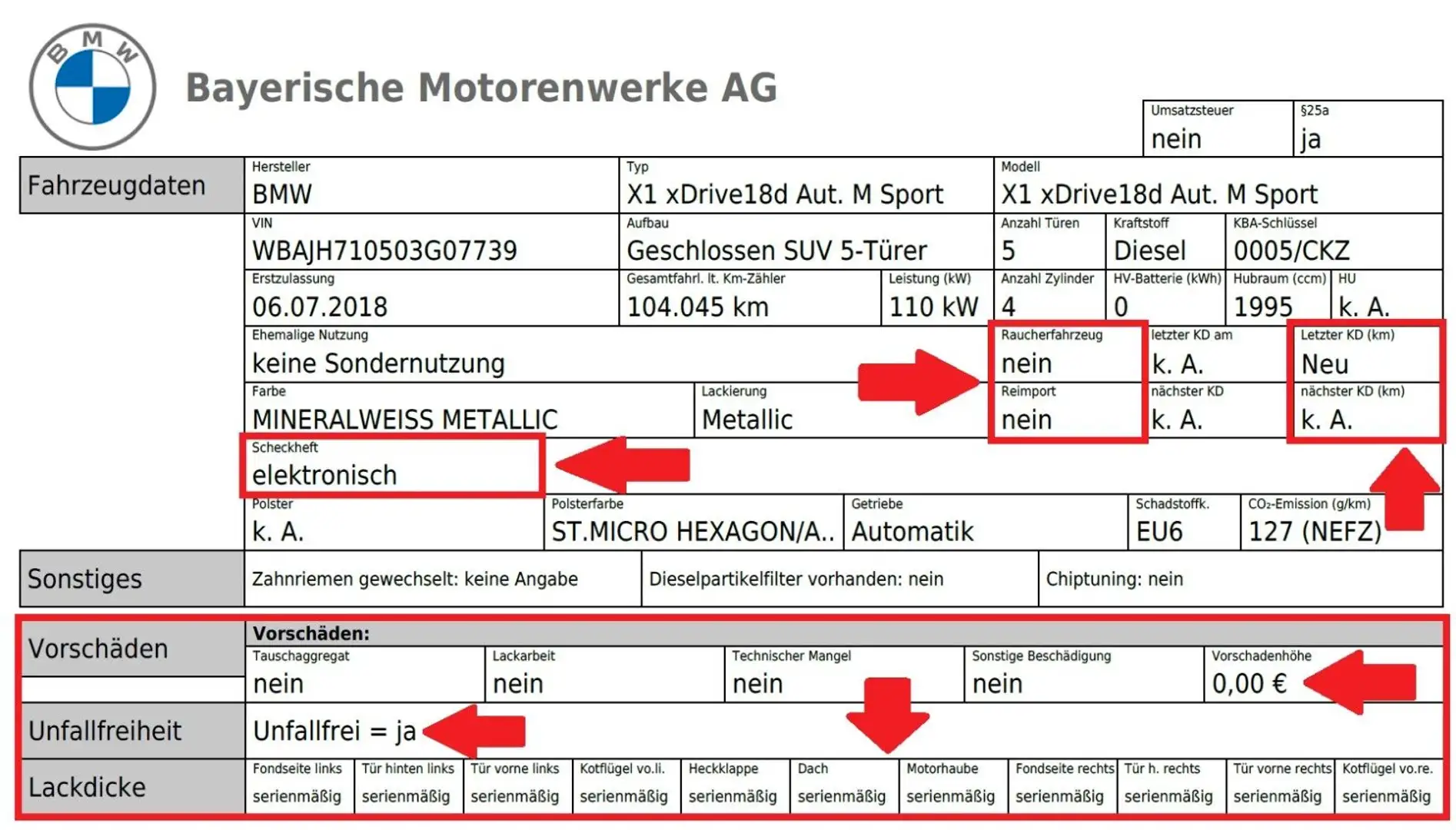 BMW X1 xDrive 18d M Sport*UNFALLFREI = BMW BERICHT* Blanc - 2