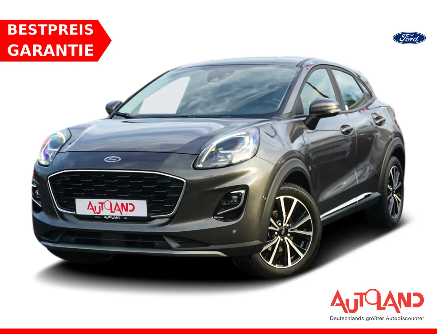 Ford Puma 1.0 M-Hybrid Titanium LED Navi AHK PDC DAB Grau - 1