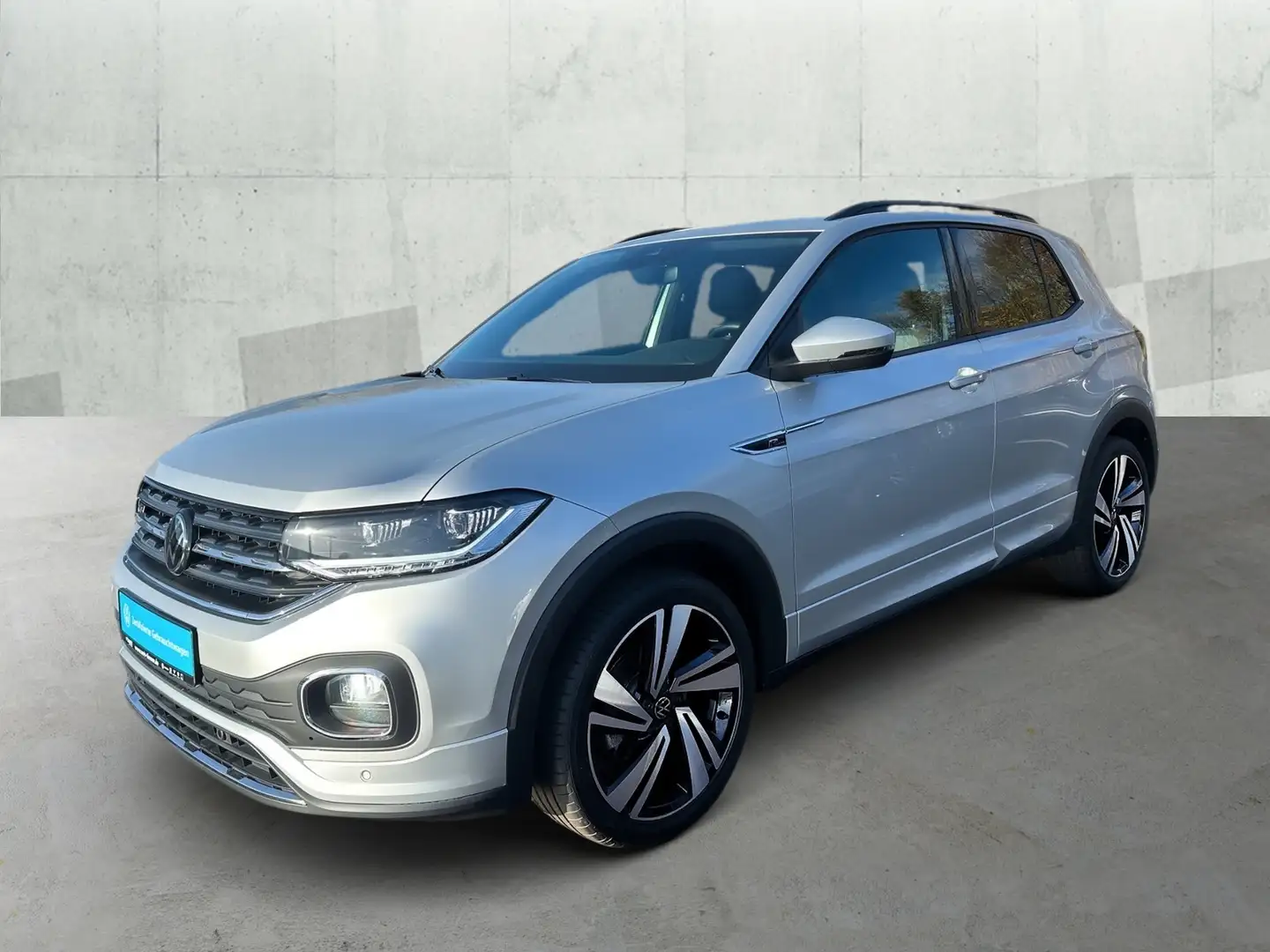 Volkswagen T-Cross 1.0 DSG R-LINE *ACC*LED *NAVI *APP *DAB* Srebrny - 2