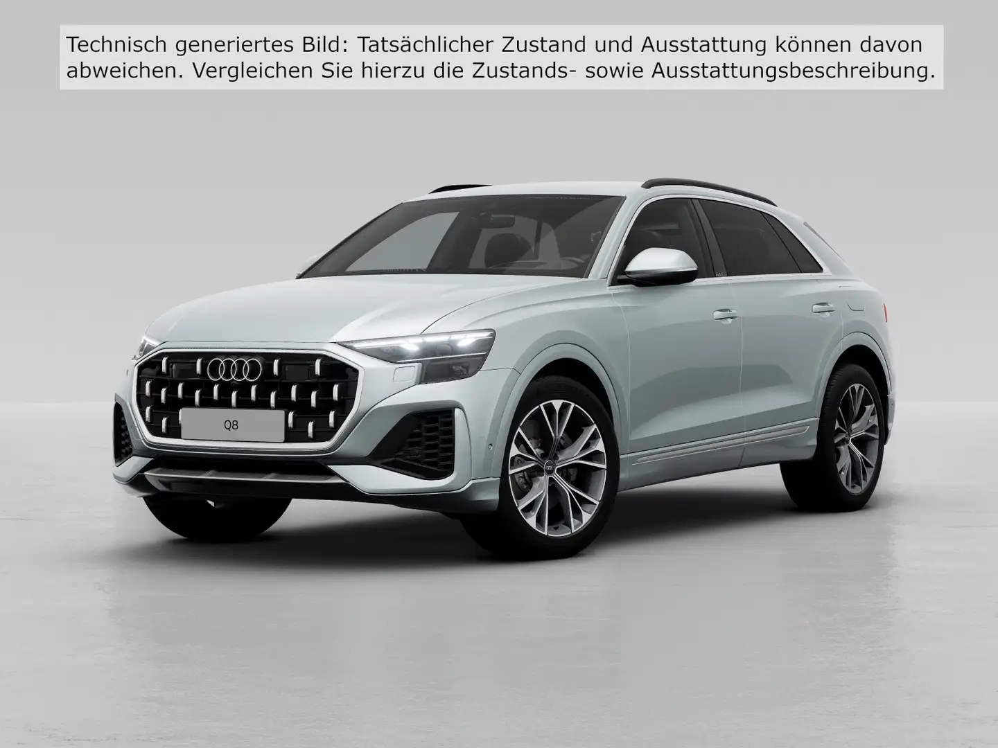 Audi Q8 55 TFSIe Q S LINE FACELIFT LM21 HuD AHK 360 Silber - 2