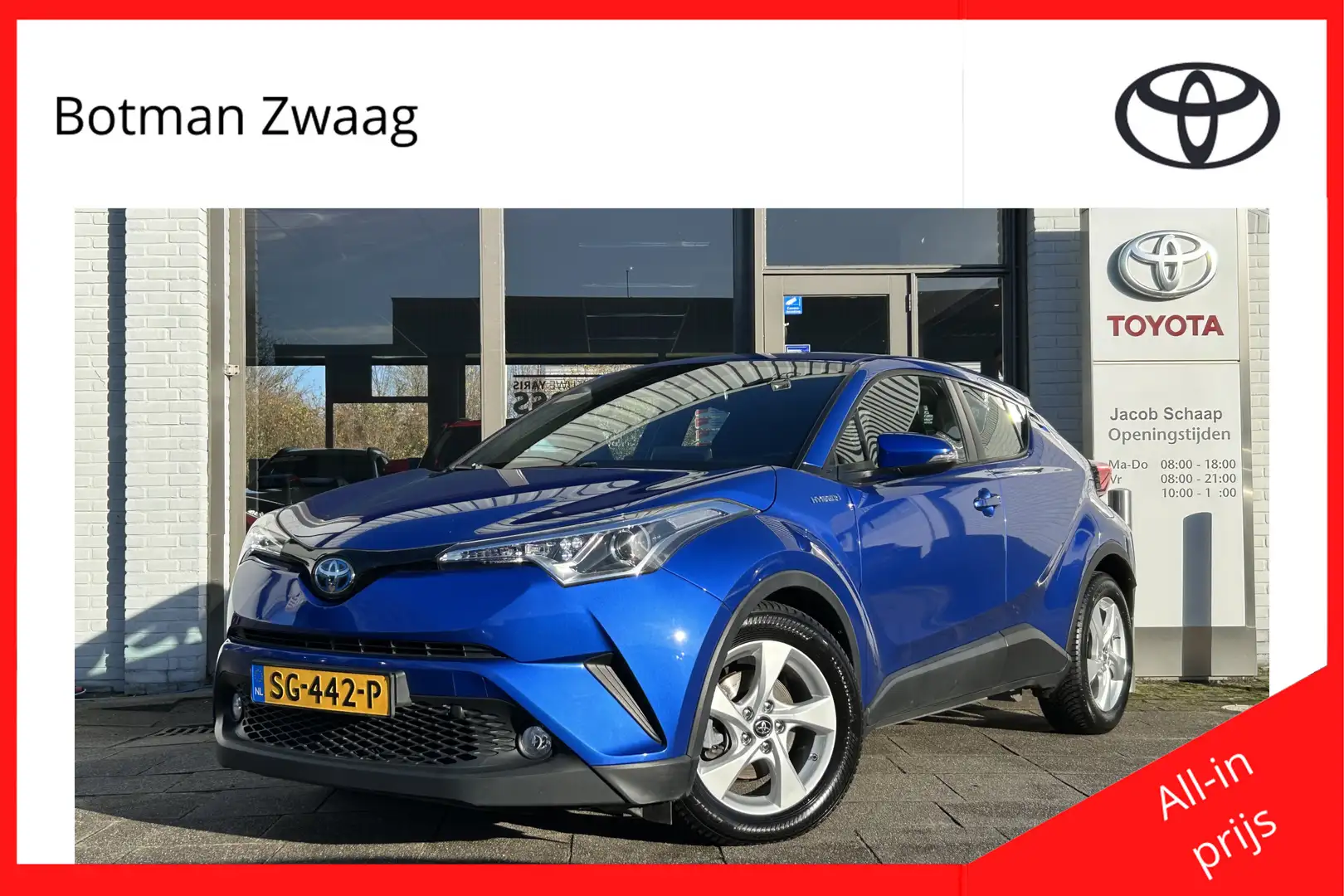 Toyota C-HR 1.8 Hybrid Active Automaat 122pk | Cruise- & Clima Azul - 1