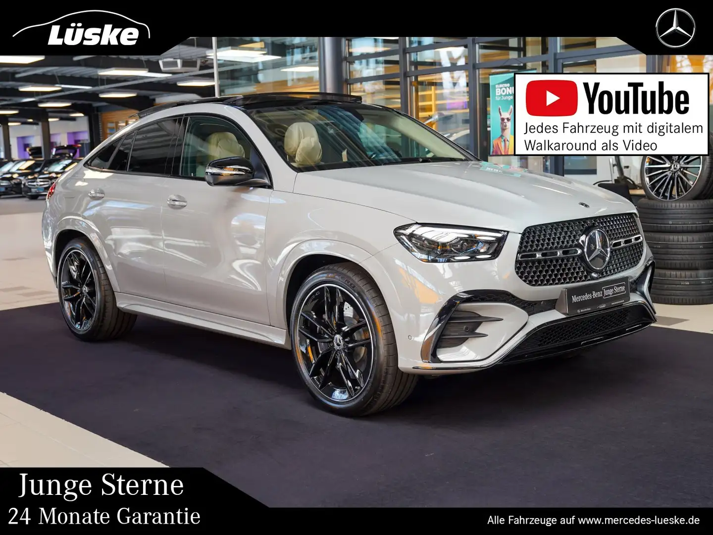 Mercedes-Benz GLE 450 GLE 450 d Coupé AMG Line Night alpin flowing AIR Gris - 1