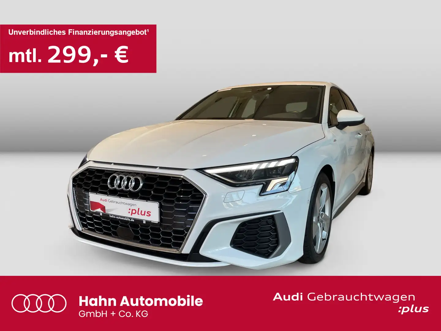 Audi A3 35TFSI 6-Gang S-line Navi LED Carpl Weiß - 1