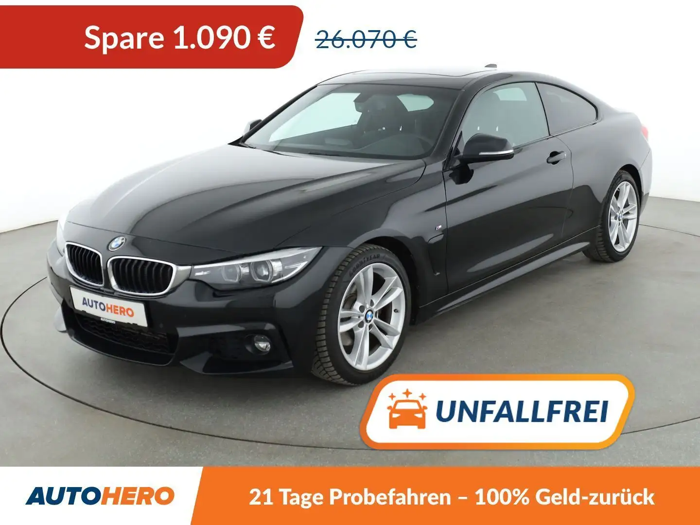 BMW 420 420d M Sport Aut.*NAVI*LED*TEMPO*PDC*SHZ*KLIMA* Schwarz - 1