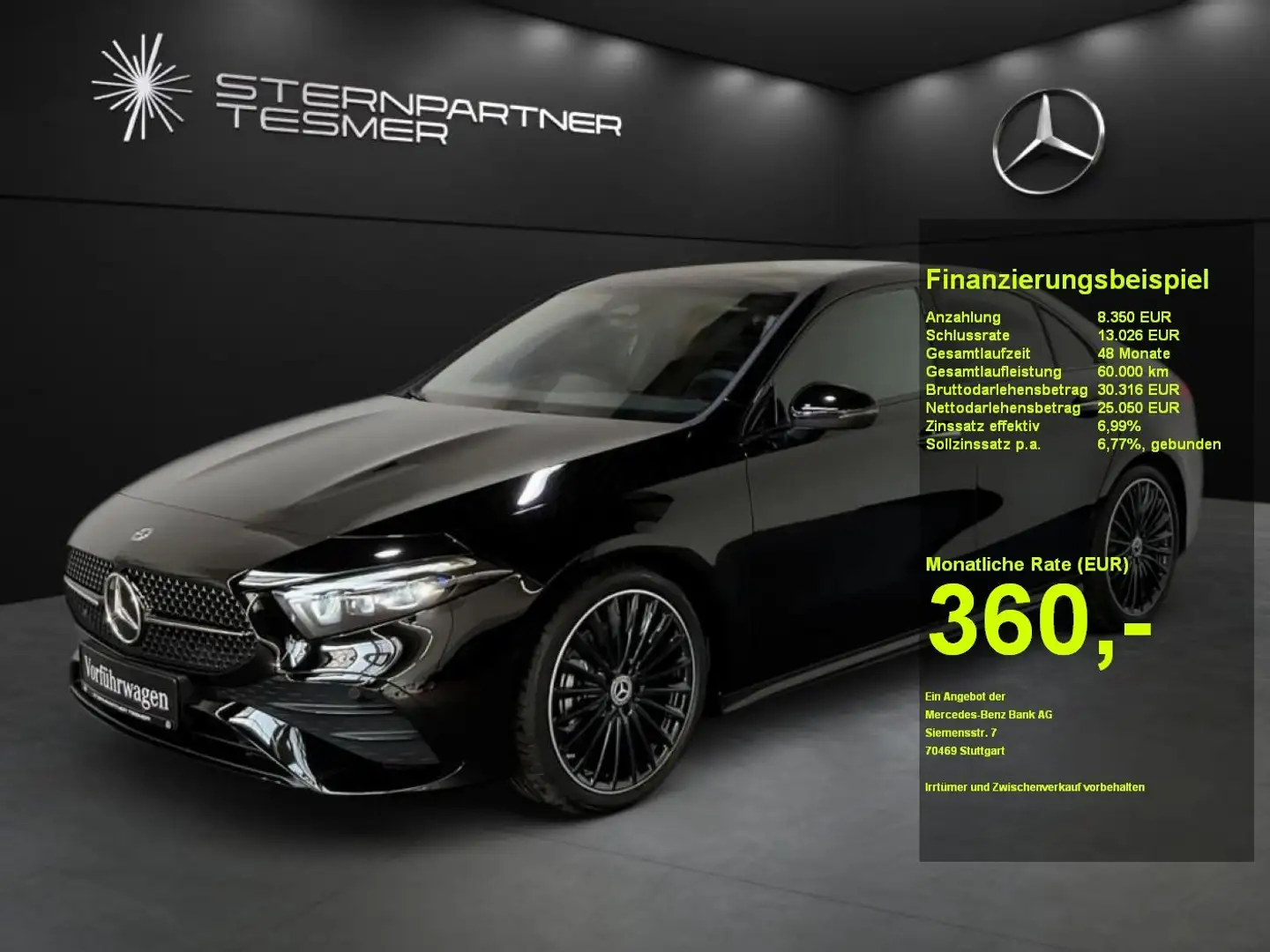 Mercedes-Benz A 200 d Limousine AMG, Night-P, Kamera, Ambiente Noir - 1