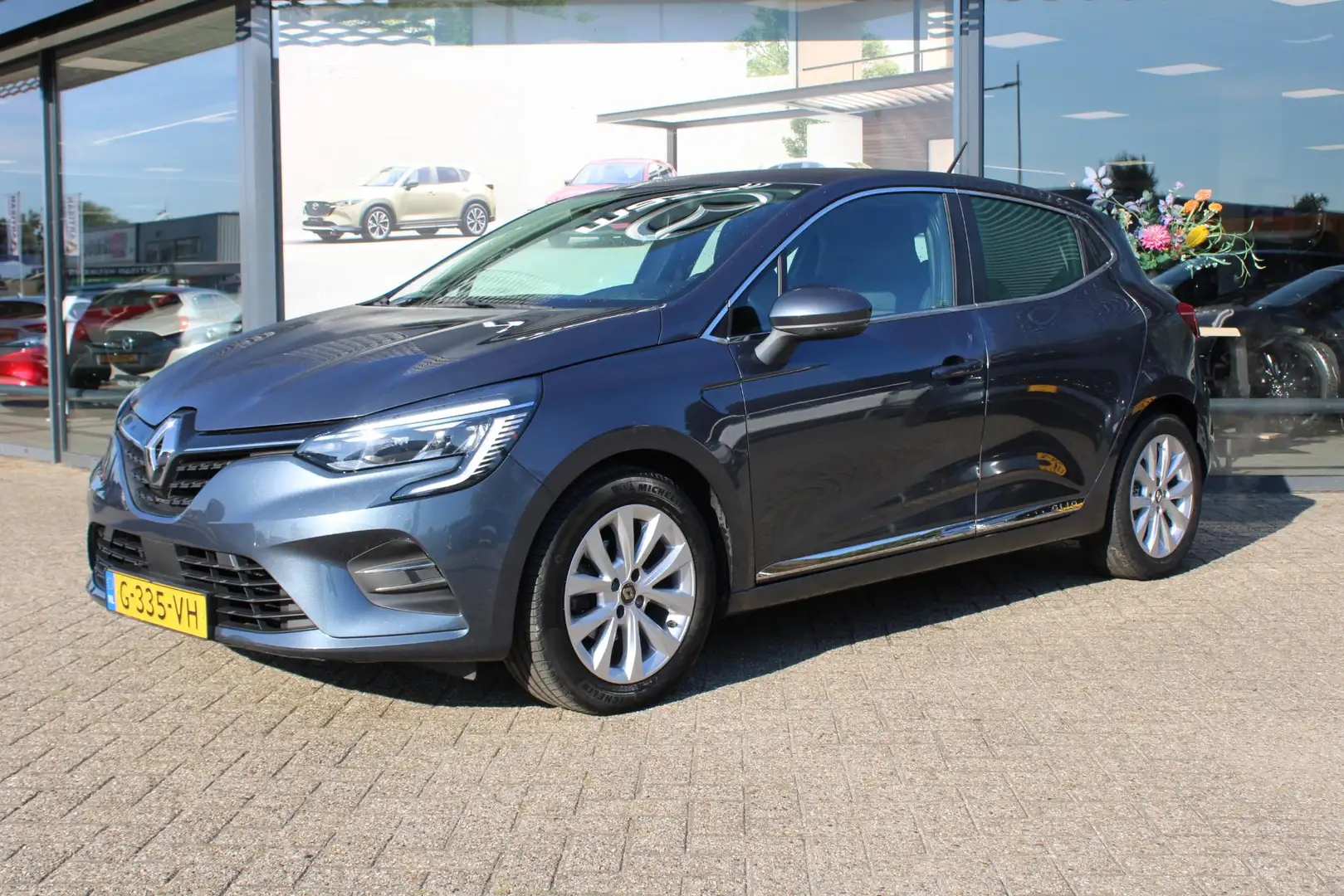 Renault Clio 1.0 TCe Intens , Trekhaak, Halfleder, Cruise, Clim Gris - 2