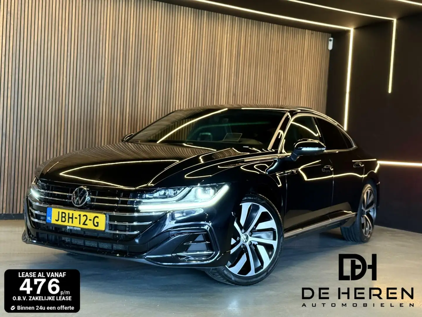 Volkswagen Arteon 1.4 TSI eHybrid R-Line Business+12MND GARN Zwart - 1