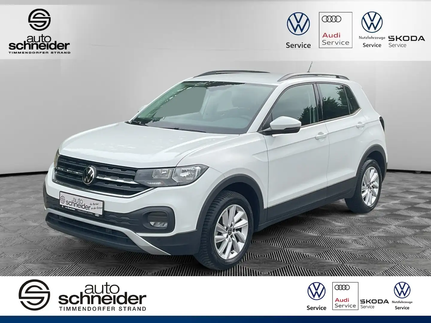 Volkswagen T-Cross T-Cross 1.0 TSI Life APP ACC Lane Assist Rückfah Blanc - 1