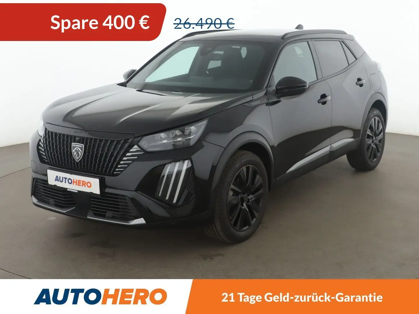 Peugeot 2008 1.2 Mild-Hybrid Allure Aut. *NAVI*VC*LED*TEMPO* Schwarz - 1