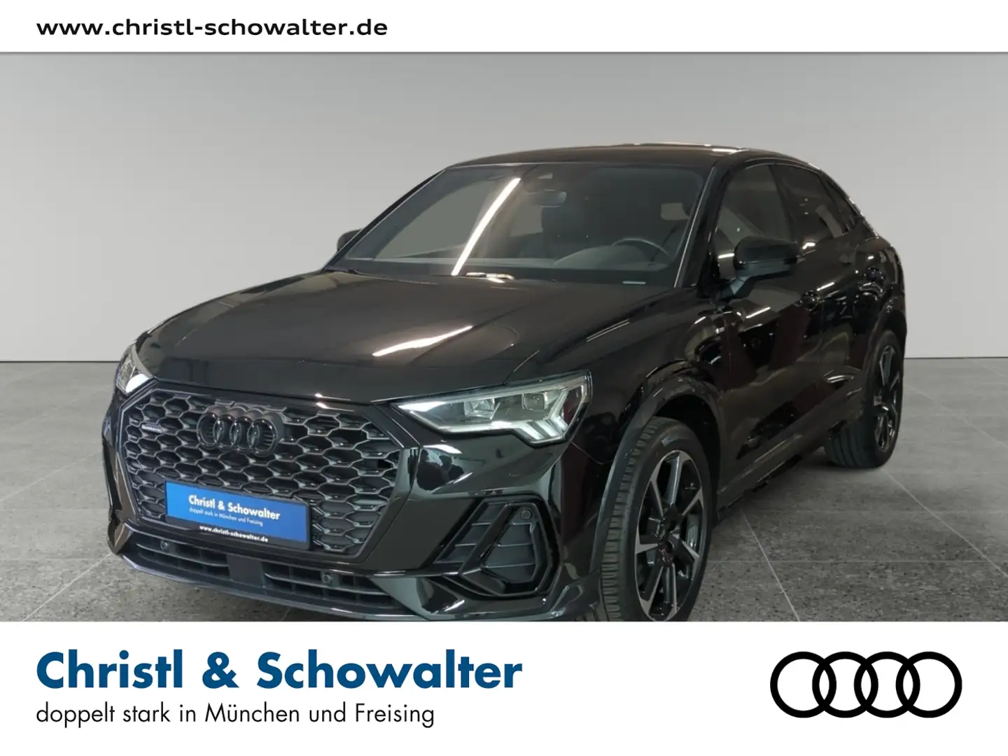 Audi Q3 Sportback 45 TFSI quat S line LED NAVI PANO Zwart - 1