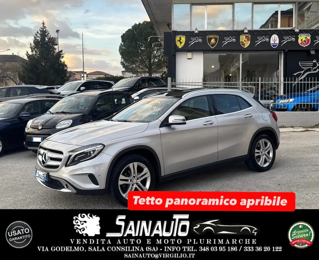 Mercedes-Benz GLA 200 Mercedes-benz GLA 200 d Premium tetto automatica G Silber - 1