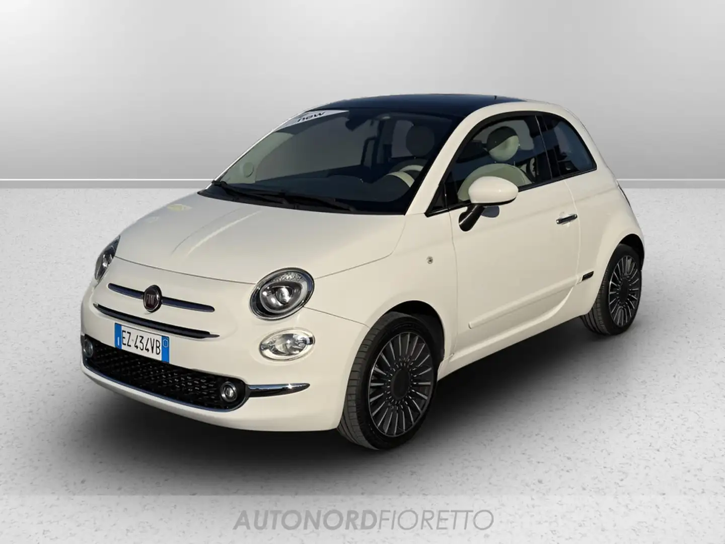 Fiat 500 1.2 lounge 69cv Weiß - 1
