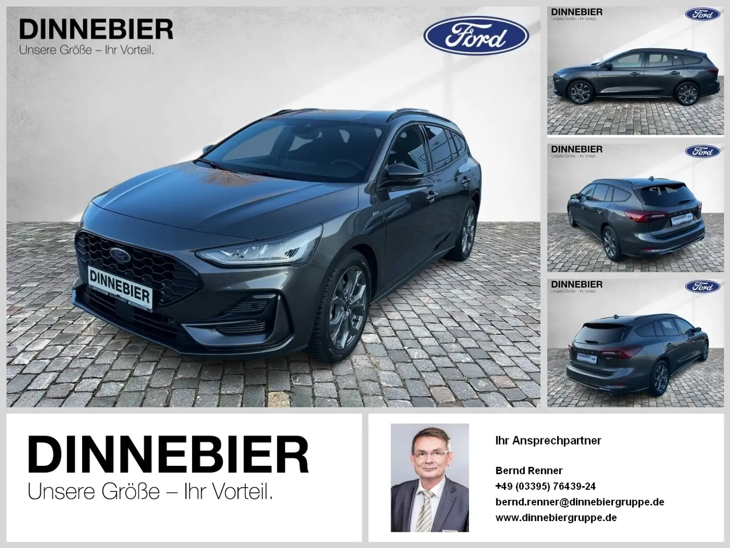Ford Focus ST-Line LED+Headup+Kamera+Winterpaket Grau - 1