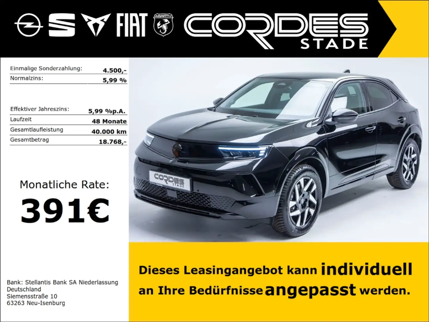 Opel Mokka-E GS Automatik Navi Kamera (NW51) Negro - 1