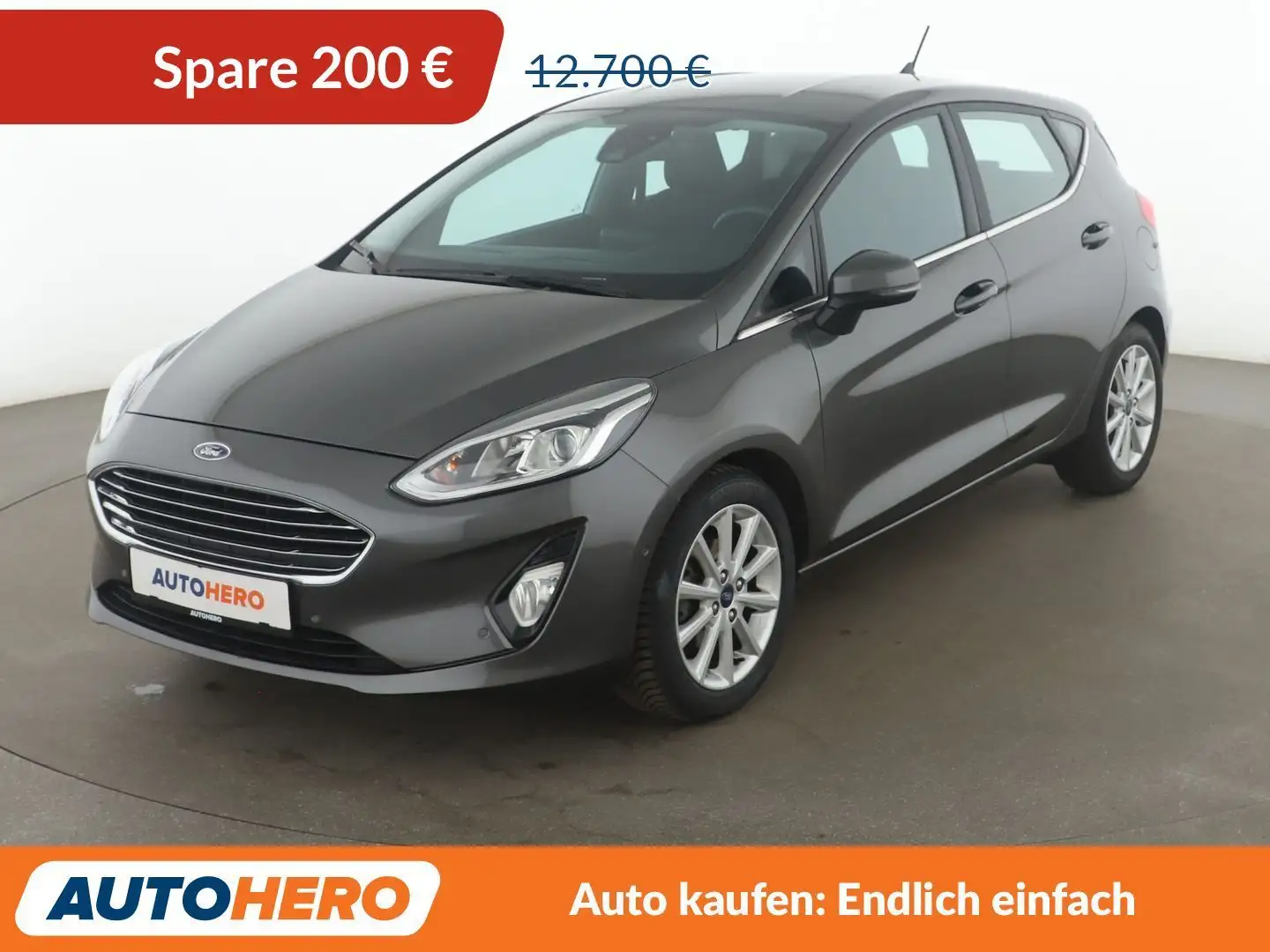 Ford Fiesta 1.0 EcoBoost Titanium*NAVI*TEMPO*PDC*SHZ* Gris - 1