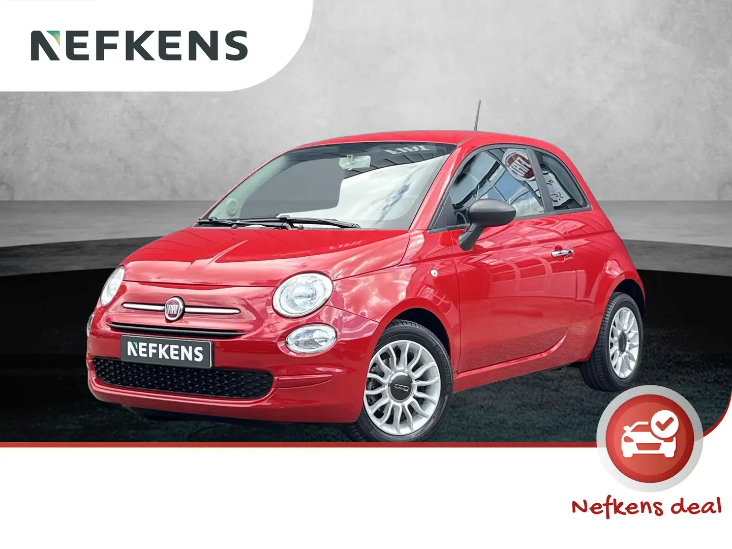 Fiat 500 TwinAir 60pk PopStar | Airco | 15'' LM velgen Rood - 1