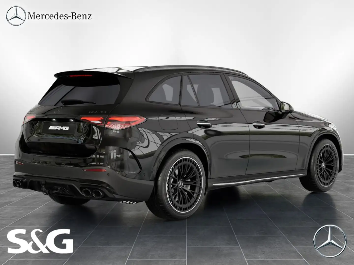 Mercedes-Benz GLC 43 AMG 4M AMG MBUX+360°+DIG-LED+AHK+Standhzg Zwart - 2