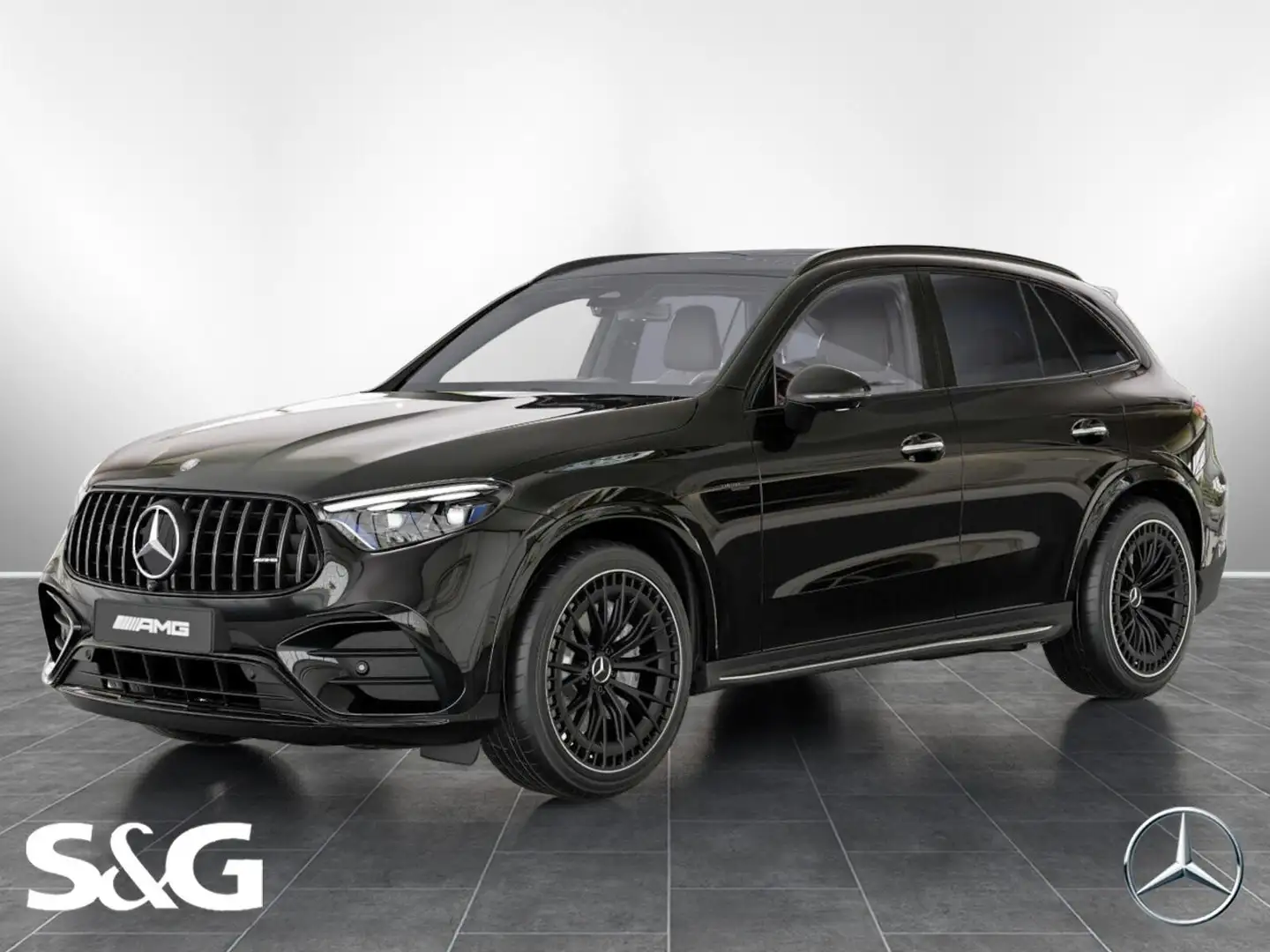 Mercedes-Benz GLC 43 AMG 4M AMG MBUX+360°+DIG-LED+AHK+Standhzg Zwart - 1