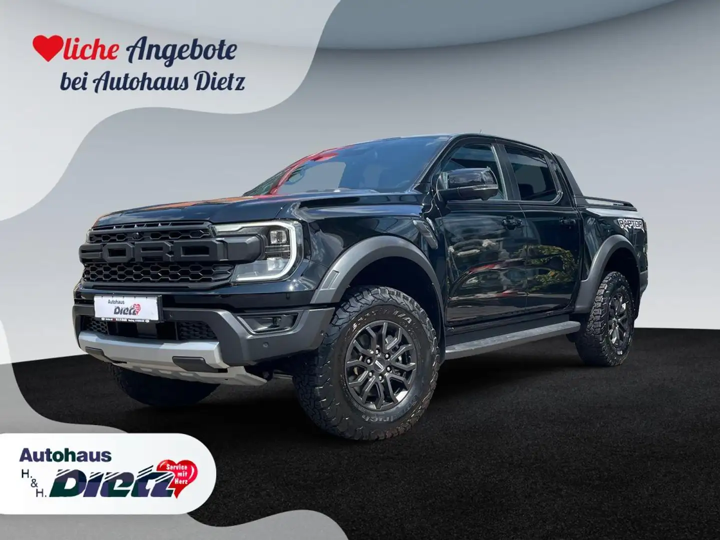 Ford Ranger 3.0 EcoBoost e-4WD DoKa Raptor - ACC*360 Noir - 1