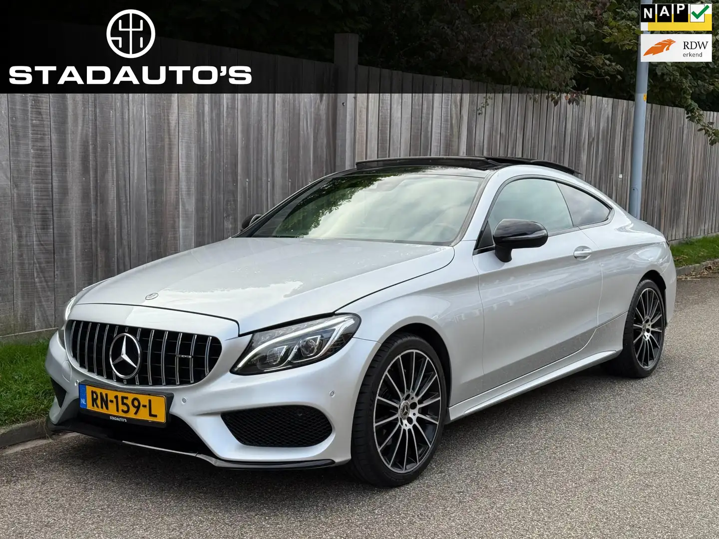 Mercedes-Benz C 180 Coupé AMG Pano|camera|NAP! Gris - 1