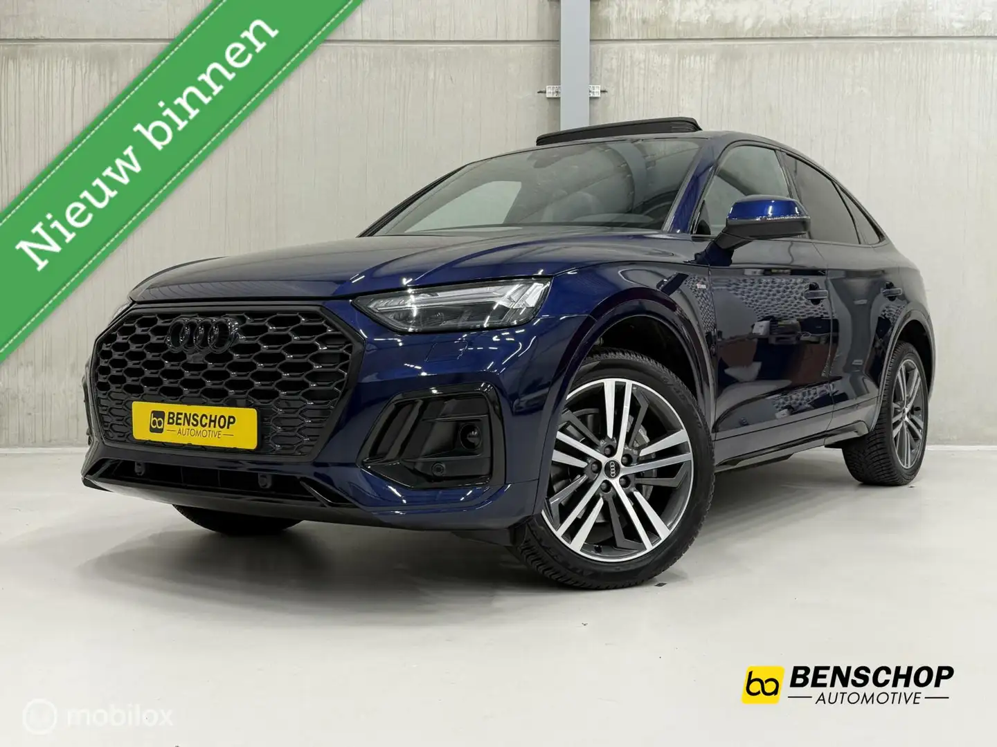 Audi Q5 Sportback 45 TFSI Qauttro Panodak Navi Carplay ACC Blauw - 1