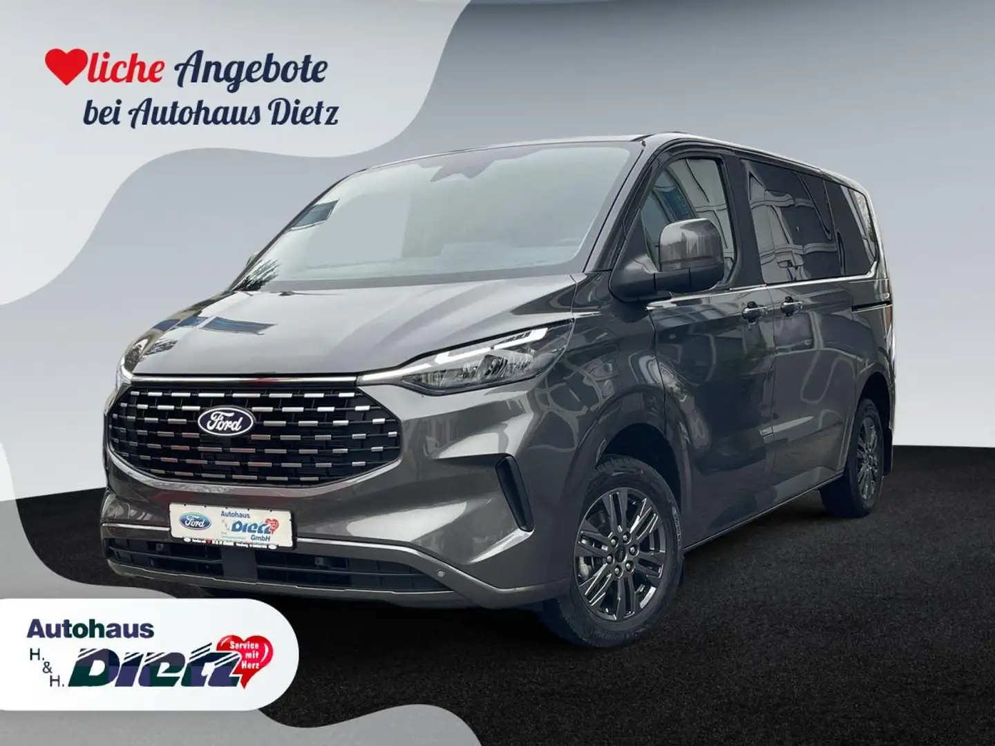 Ford Tourneo Custom 2.0 EcoBlue 320 L1 Titanium - ACC Gris - 1