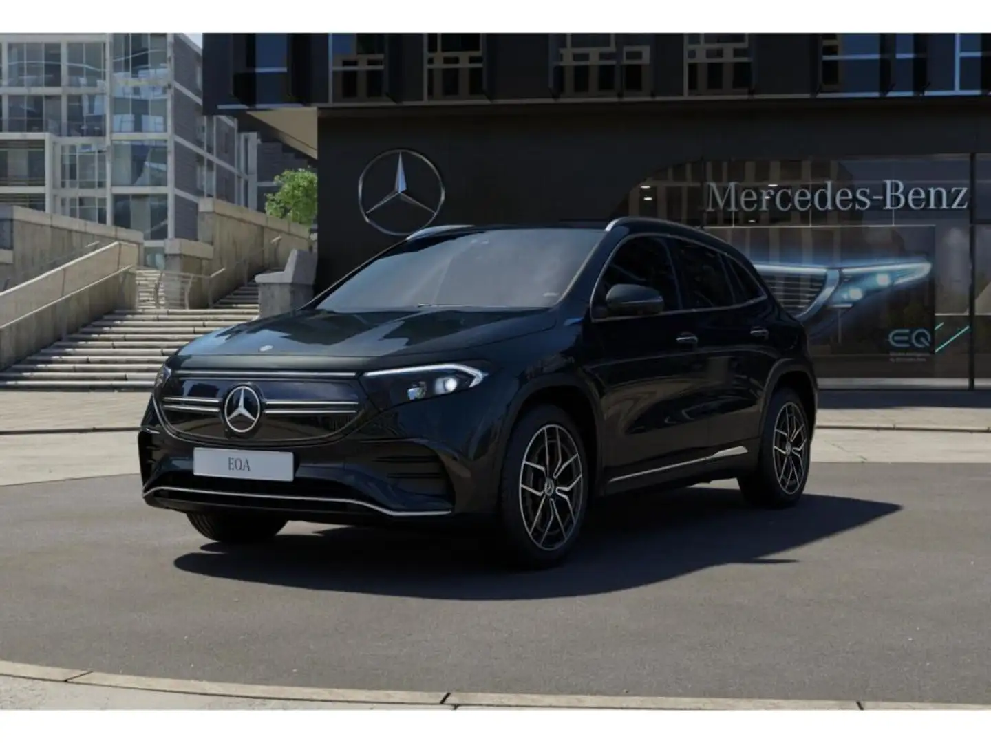 Mercedes-Benz EQA 250 +AMG+MBUX+LED+Wide+Pano+360+Totw+AUT+SHZ Schwarz - 1