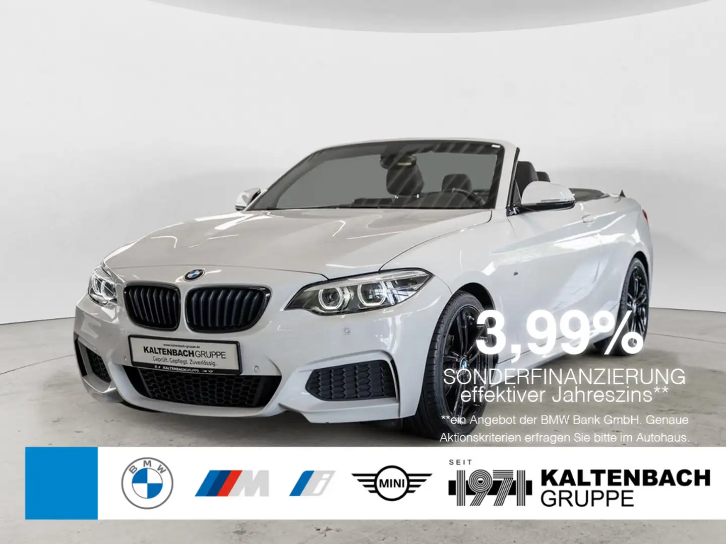 BMW 218 i Cabrio M-Sportpaket FACEL. LED NAVI PDC Wit - 1