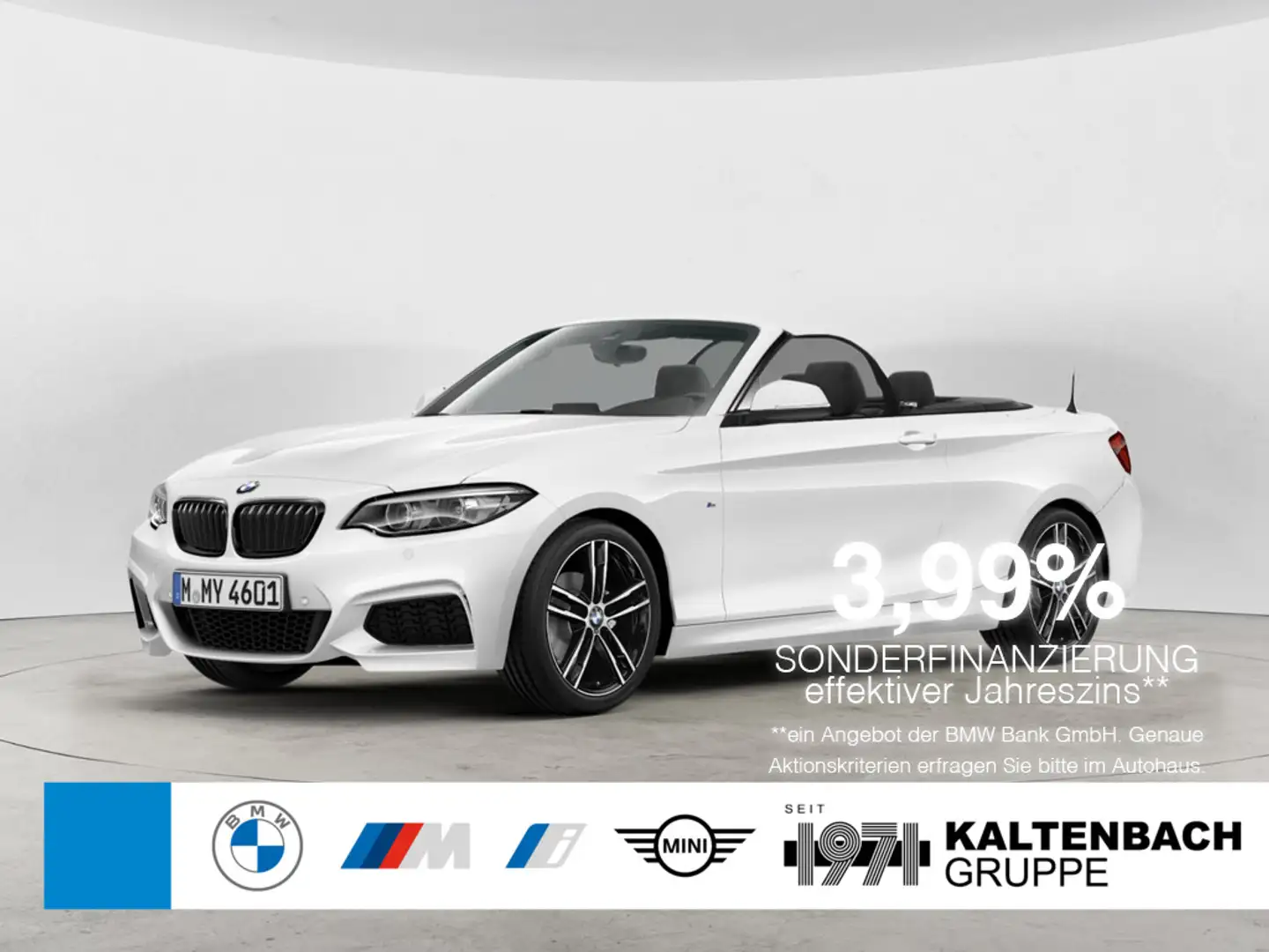 BMW 218 i Cabrio M-Sport FACEL. LED NAVI PDC KLIMA Blanc - 1