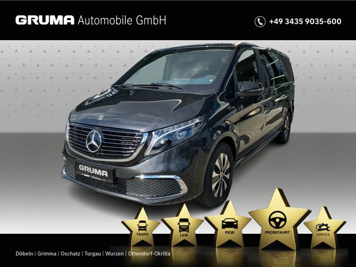 Mercedes-Benz EQV 300 EQV 300 AVANTG NP 100TEUR 360+BURM+EL.SCHIEBETÜR Grigio - 1