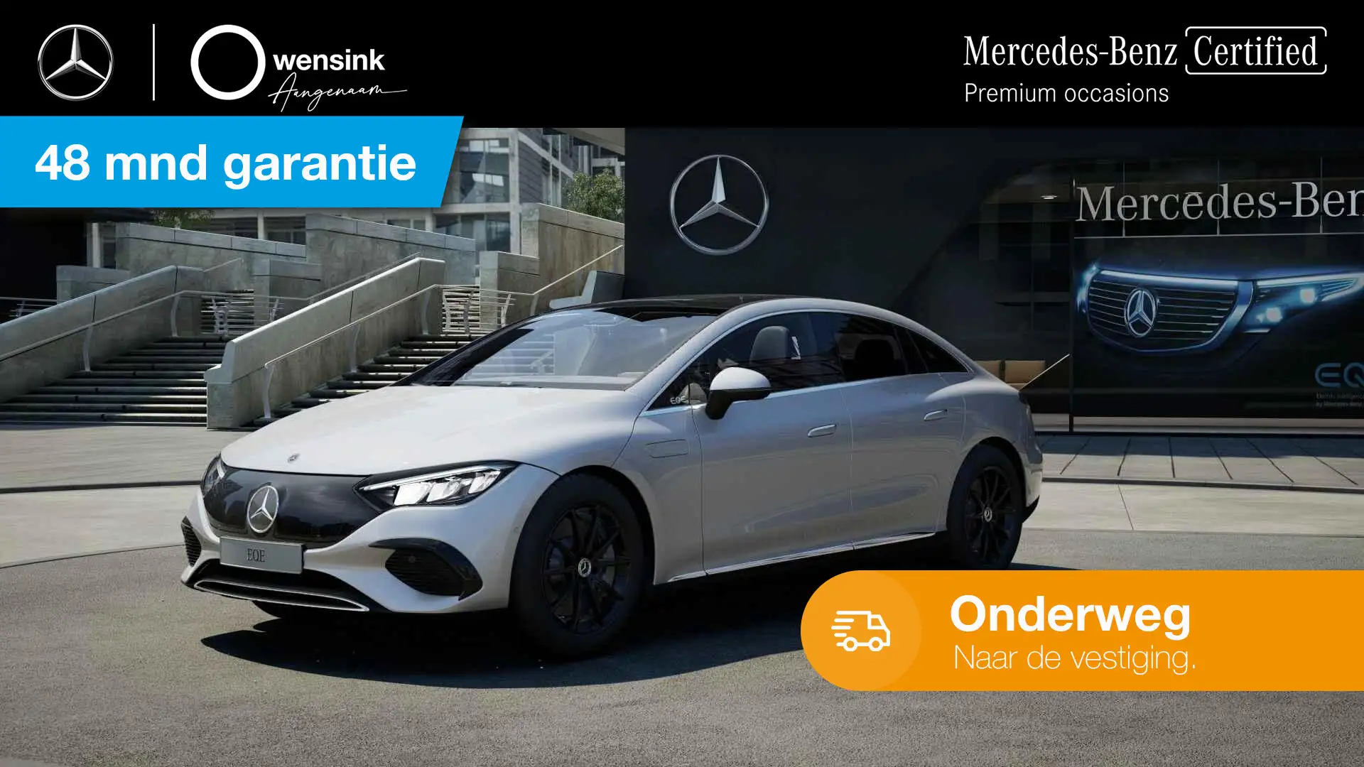Mercedes-Benz EQE 300 Business Line 89 kWh | Panoramadak | Achteruitrijc Grijs - 1