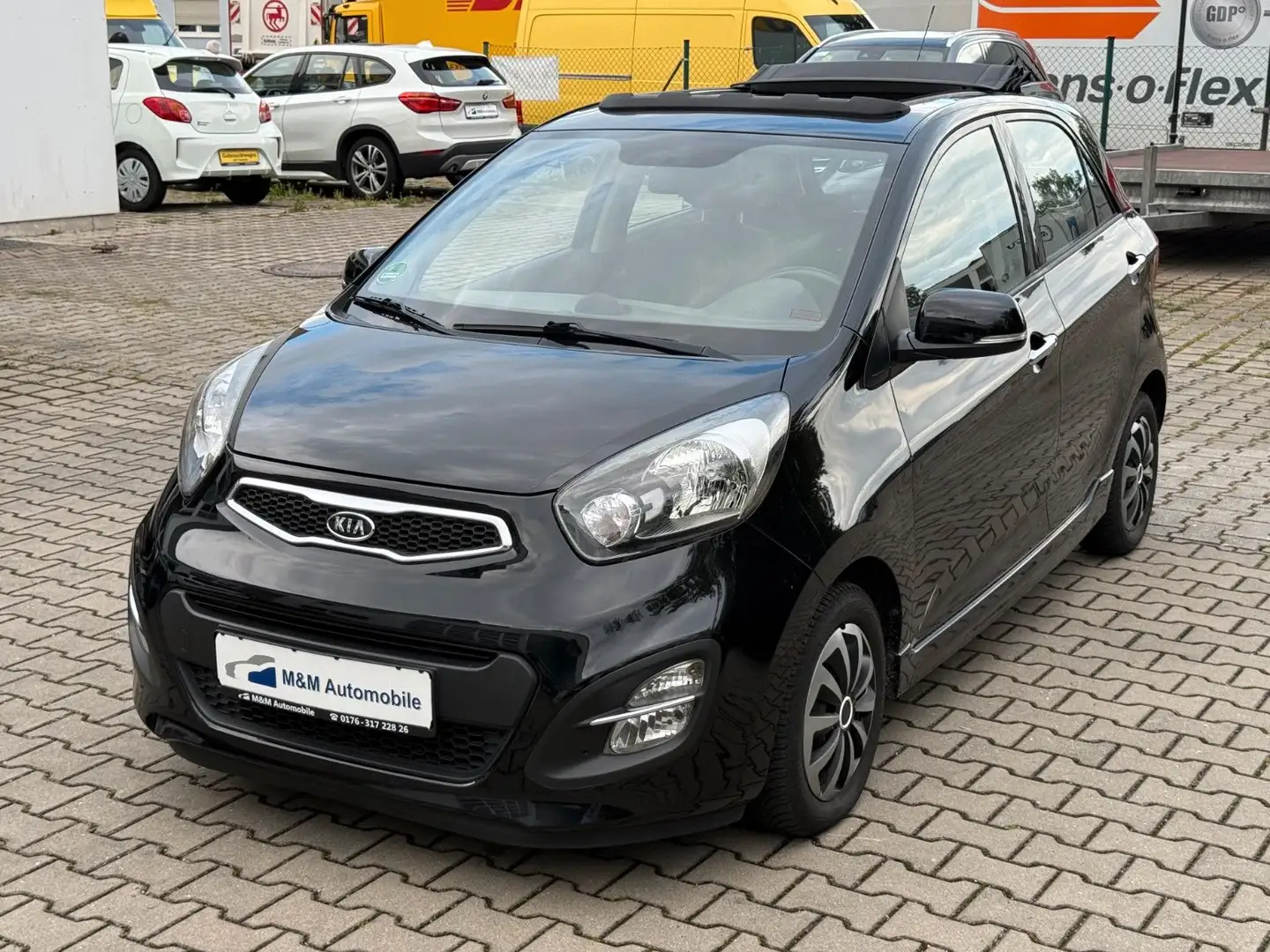 Kia Picanto Spirit*Klima*Pan.Dach*Sitzheizung* Schwarz - 1