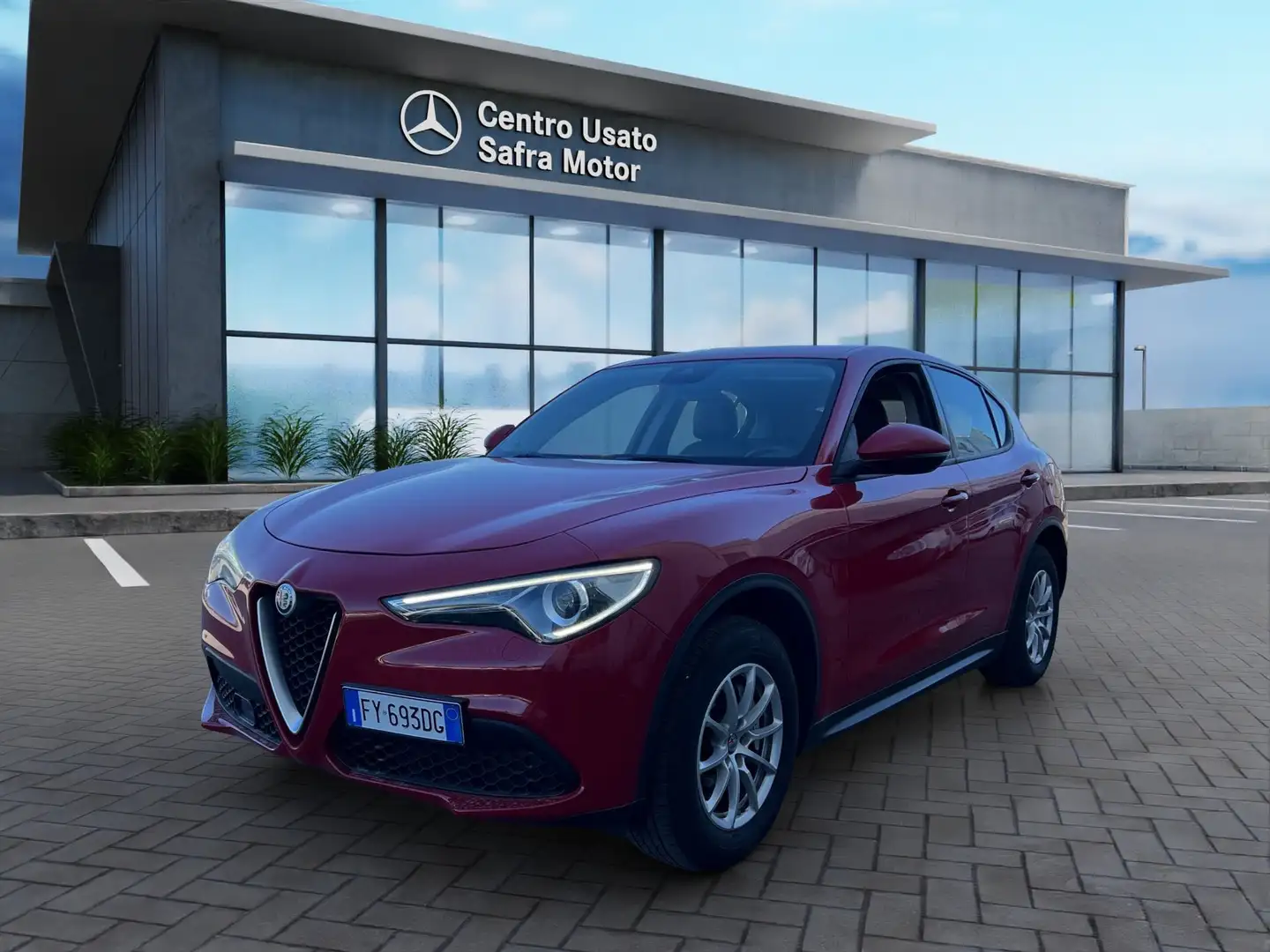 Alfa Romeo Stelvio 2.2 Turbodiesel 190 CV AT8 Q4 Business Rosso - 1