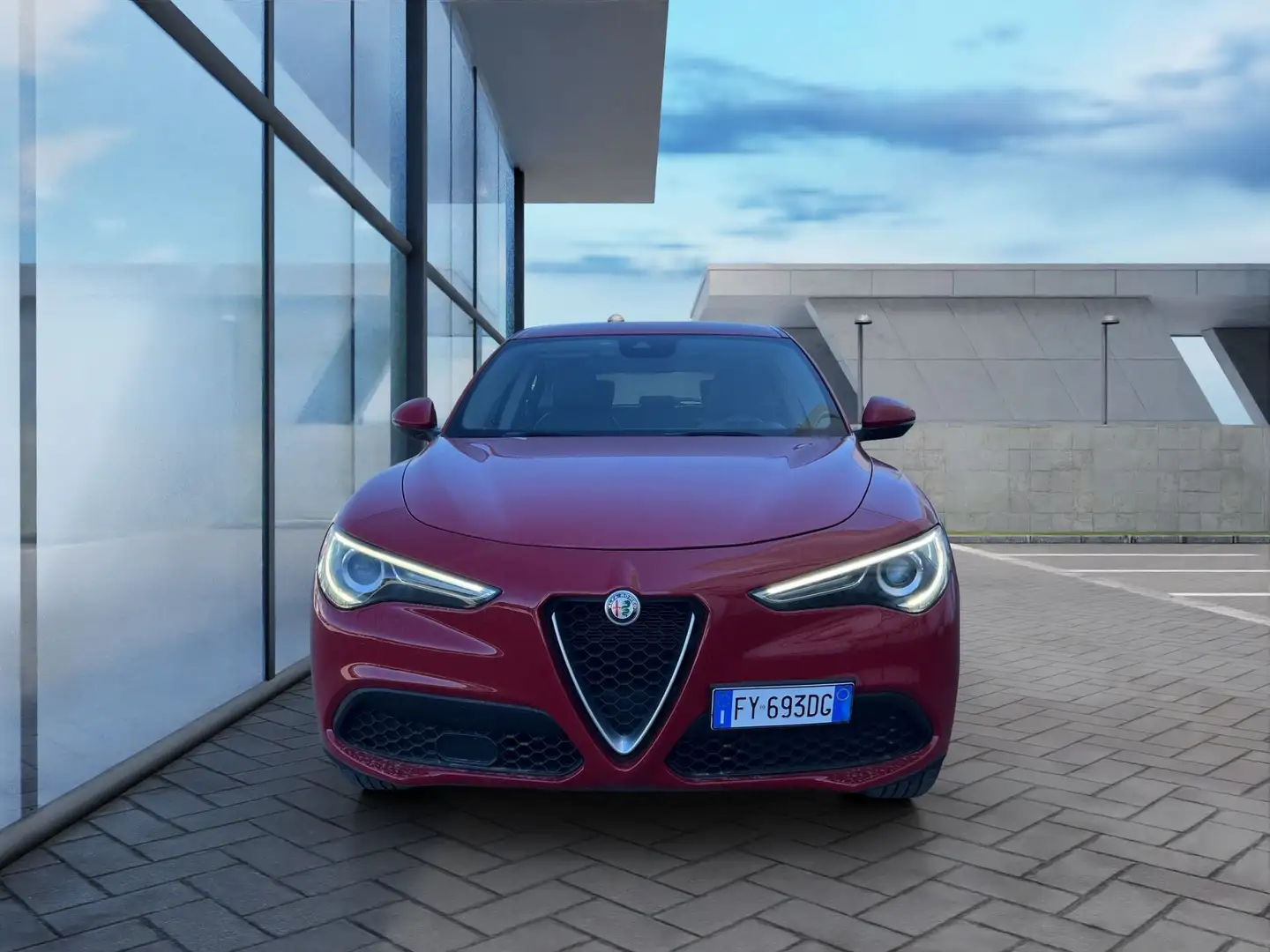 Alfa Romeo Stelvio 2.2 Turbodiesel 190 CV AT8 Q4 Business Rosso - 2
