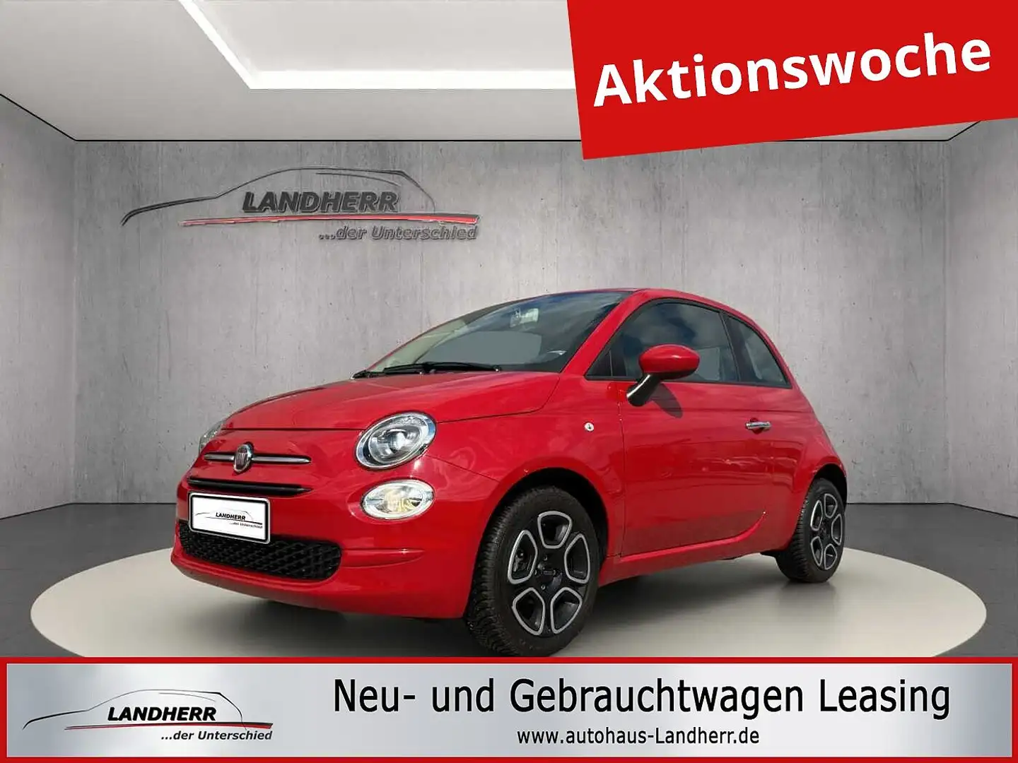 Fiat 500 Club//Klimaanlage/Bremsassistent Rot - 1